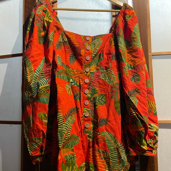 FARM Rio Red Forest Birds Romper - Picture 3 of 7